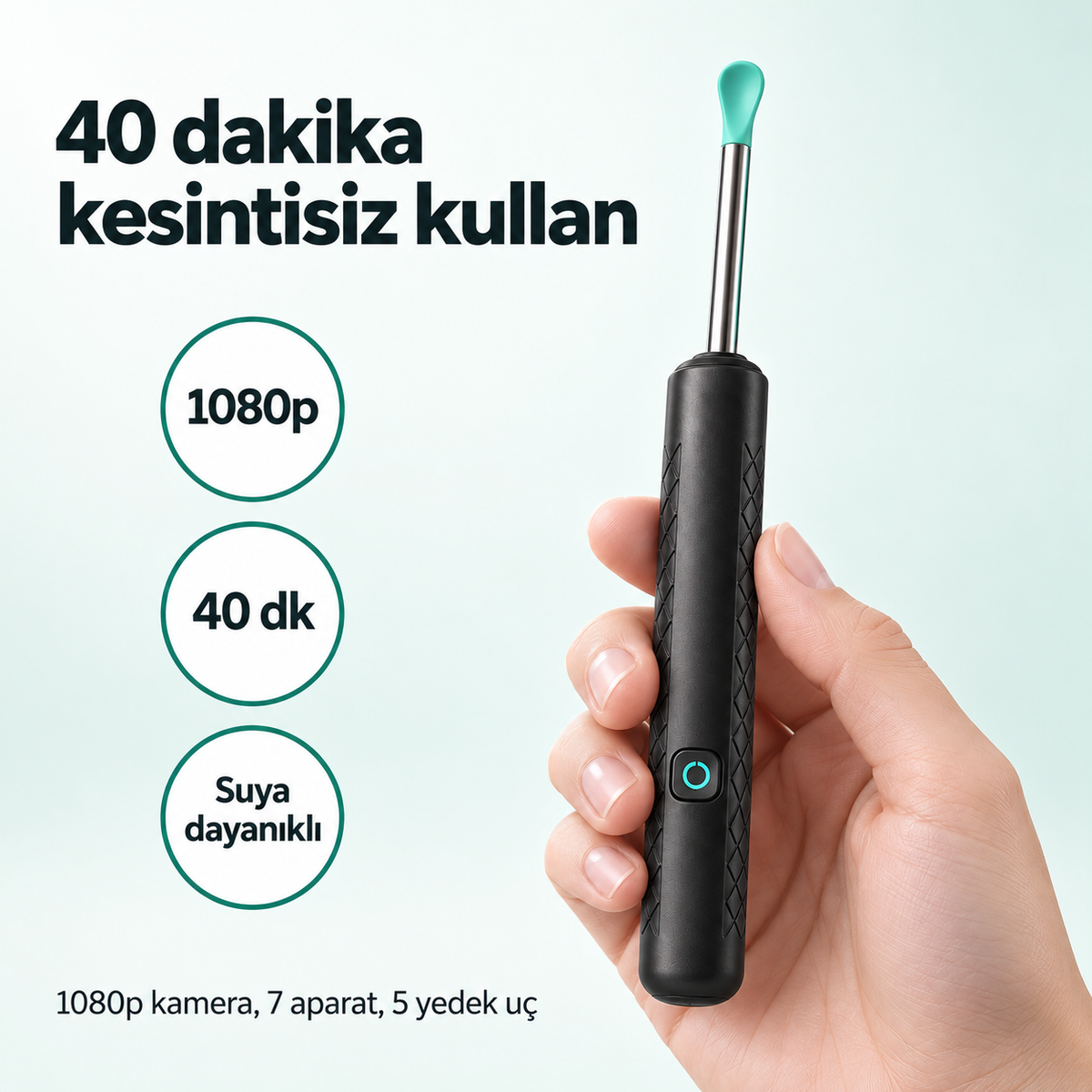 Kameralı kulak temizleyici